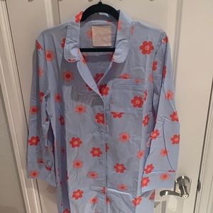 Cozy Ban.do button-down pajama dress. NWT!
